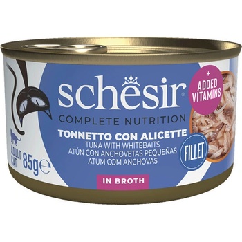 Schesir Cat C&B Wet Adult Tuniak a ančovičky vo vývare 85 g