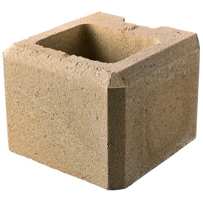 DITON Zdící tvarovka VISO Velikost: 20 x 20 x 15, Varianta: Viso koncový poloviční melír pískový, Povrch: standard