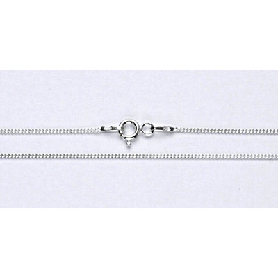 Čištín Stříbrný řetízek curb pancer 1101 2289