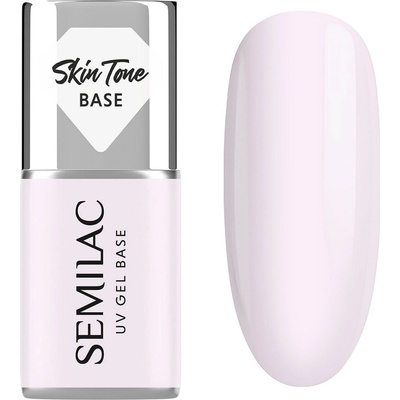 Semilac Base coat Skin Tone Cover Base Milky Pink 7ml