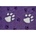 ABC-ZOO Дека Paws Drybed - лилава 75x100 см