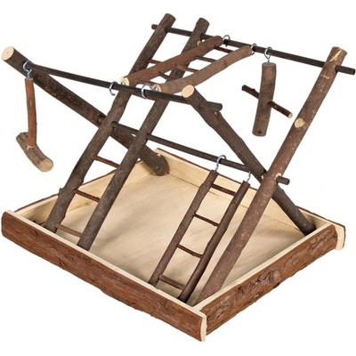 TRIXIE Bird Playground Natural Living - играчка , площадка за малки папагали 35 / 27 / 30 см