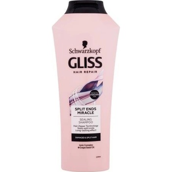 Schwarzkopf Gliss Split Ends Miracle Sealing Shampoo Šampón na poškodené vlasy s rozštiepenými končekmi 400 ml
