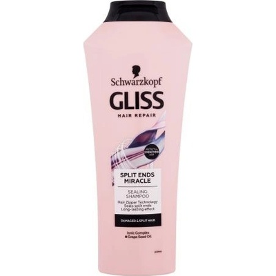 Schwarzkopf Gliss Split Ends Miracle Sealing Shampoo Šampón na poškodené vlasy s rozštiepenými končekmi 400 ml