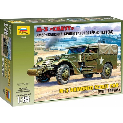 Zvezda M3 Scout Car w/Canvas Cover 1:35