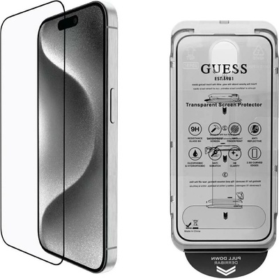 Guess BP Rhinestone 2v1 ochranné sklo na displej a objektiv fotoaparátu pro iPhone 16 Pro Max zlaté (GUBPP16XSPCLGGD) – Zboží Živě
