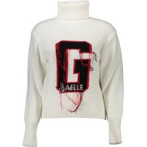 GAëLLE Paris Дамски пуловер gaelle paris, Цвят Бял (gbd10328_bianco_bianco)