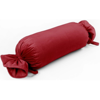 Biante Zamatový vankúš valec bonbon Velvet Prémium SVP-038 Sýto červený 15x40