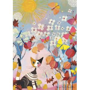 Schmidt Spiele - Puzzle Rosina Wachtmeister: Striped kitten - 1 000 piese