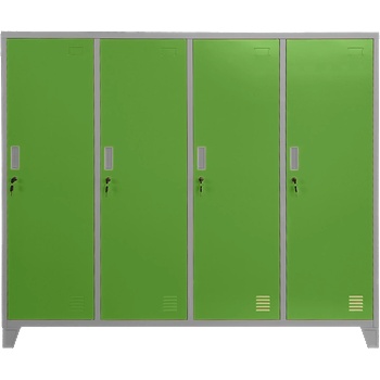 Carmen Метален шкаф Carmen CR-1604-4 JZ - сив / зелен (3580176_5)