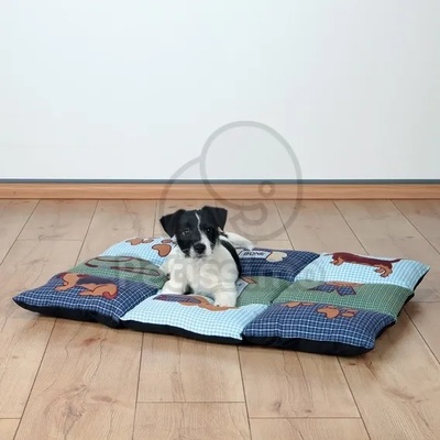 TRIXIE Patchwork Cushion 80x55 cm blue/grey 37069