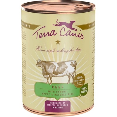 Terra Canis Classic hovädzie s mrkvou jablkom a ryžou 400 g