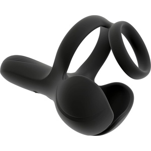 Rebel Ball Massager with Perineum Stimulator Black