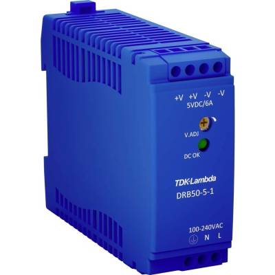 TDK-Lambda DRB50-24-1 sieťový zdroj na montážnu lištu (DIN lištu), 24 V/DC, 2.1 A, 50.4 W, výstupy 1 x