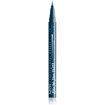 NYX Professional Makeup Epic Ink Glitz, Metallic Liquid Eyeliner Očná linka denim dazzle 1 ml