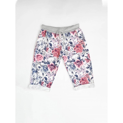 D-Stiag dámské stylové kraťasy s potiskem růží