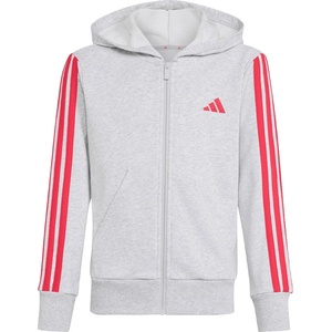Adidas Детски суичър adidas Kid's Essentials Full Zip Hoodie - Light Grey Heather / Power Pink - размер 128 (EU) (704-5263-0312)