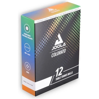 JOOLA Комплект топчета за тенис на маса, 12 бр. joola colorato