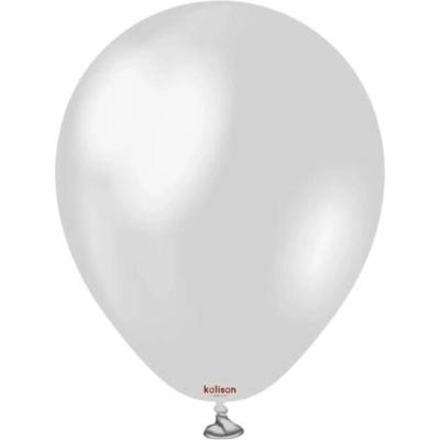 Kalisan Balloons Balonky metalické stříbrné, Metallic Silver 13 cm 5"