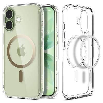 ultra hybrid mag magsafe iphone 17 clear/gold (8800283315141)