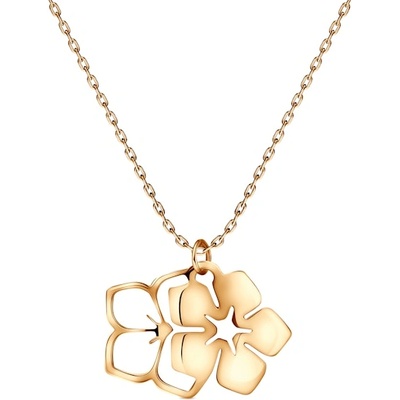 SAVICKI Колие с цвете Savicki: злато, 585