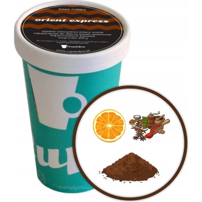 Cup&You Ochutená aromatizovaná káva ORIENT EXPRESS mletá EKO KUBEK 200 g