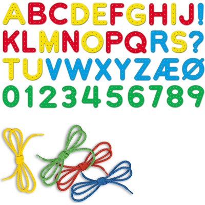 Quercetti Lacing ABC + 123 alphabets and numbers 2808