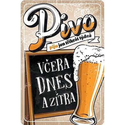 Plechová cedule Pivo