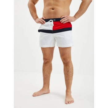 Tommy Hilfiger Underwear pánské vzorované plavky bílé