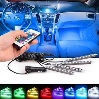 Top cars LED osvětlení interiéru do auta s dálkovým ovládáním - BR1048