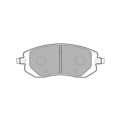 Sada brzdových destiček, parkovací brzda DELPHI LP1718