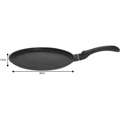 Kinghoff Pánev na palačinky 26 cm s mramorovým povrchem