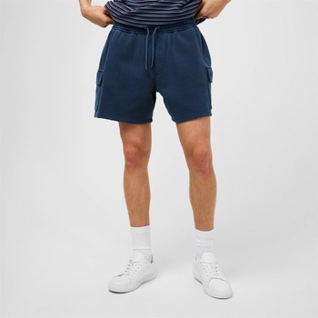 Image 1 of Jack Wills Поларени къси панталони Jack Wills Men's Fleece Cargo Jogger Shorts - Navy