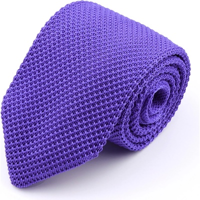 Decofashion Pletená kravata fialová