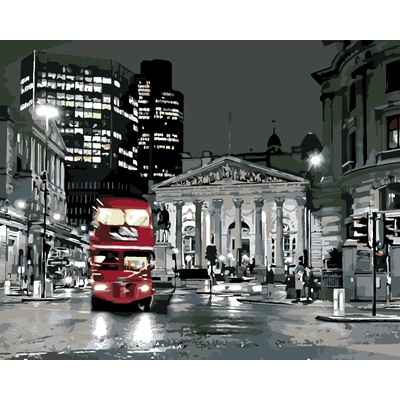 ZUTY Malování podle čísel LONDÝNSKÝ BUS 40 x 50 cm