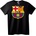 NOONEBRAND Тениска с емблема на FC Barcelona - S, Black