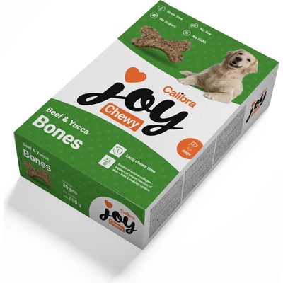 Calibra Joy Dog Chewy Beef & Yucca Bones 850 g