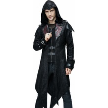 Devil Fashion kabát Vlad Hooded Punk Synthetic Leather