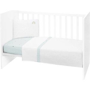 KikkaBoo Бебешки спален комплект 3 части EU Style 70/140 Stripy Friends (41101030181) - salemax