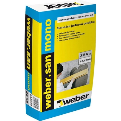 Weber weber.san mono 20 kg sanační omítka - SAZ 850 20 – Zboží Mobilmania