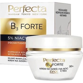 Perfecta, B3 Forte vysoko hydratačný denný a nočný krém 30+ s 5% niacínamidom 50 ml