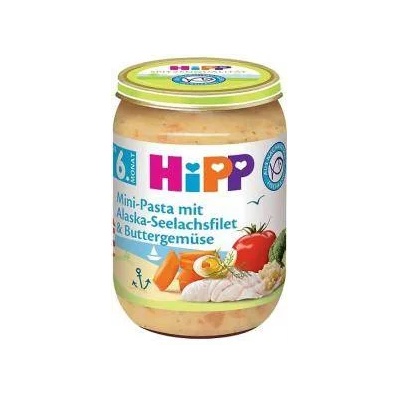HiPP Пюре от паста, филе от треска и зеленчуци hipp, 6+ месеца, 190 гр