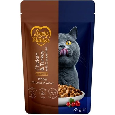 Lovely Hunter Cat Sterilised Chicken & Turkey 85 g