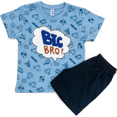 Joyce chlapecké bavlněné pyžamo Big Bro modrá