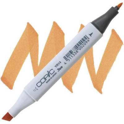 Lihová fixa COPIC Classic oboustranná Fine & Chisel, Caramel (YR14)