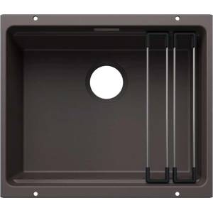 BLANCO Etagon 500 - Мивка от Silgranit, 53x46 см, с аксесоари, цвят „сива скала 527758 (527758) Мивка за вграждане