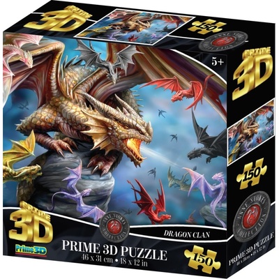 PRIME 3D puzzle Dračí klan 150 ks