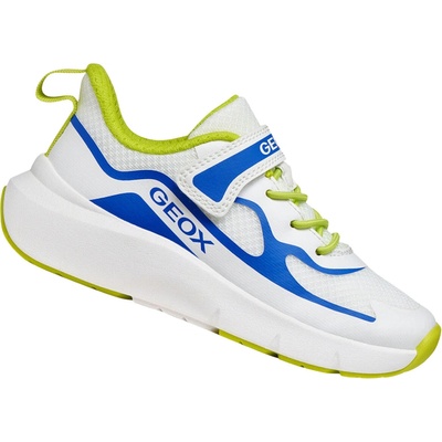 Geox detská športová obuv J PRO-RAN BOY biela modrá žltá