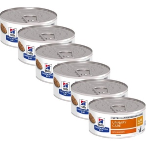Hill's Hill s Prescription Diet Feline c/d MultiCare нарязано пиле 6 x 156 г