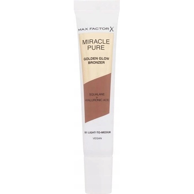 Max Factor Miracle Pure Golden Glow Bronzer rozjasňující krémový bronzer 001 Light-To-Medium 15 ml – Zbozi.Blesk.cz